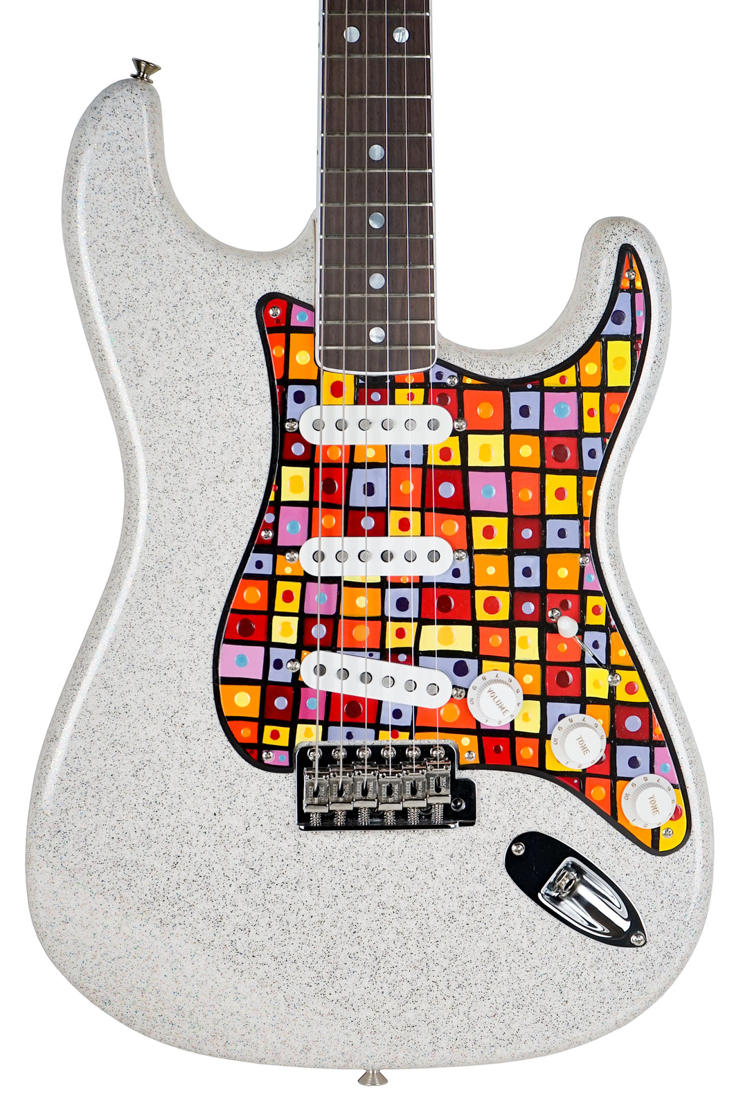 New Fender Custom Shop Jason Smith Masterbuilt Sparkle Bucket Stratocaster NOS W/ Laura F Bennett Painted Guard