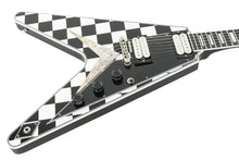 Load image into Gallery viewer, New Gibson Custom Flying V Custom Checkerboard VOS TRG Stinger Series #CS601095
