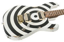 Load image into Gallery viewer, New Jackson Custom Shop Thunder Mod Brass Trem San Dimas Nitro Relic White With Black Bullseye TRG Exclusive
