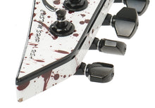 Load image into Gallery viewer, New Jackson USA Custom Shop Rhoads Tune-O-Matic Snow White with Blood Red Splatter #RR4202
