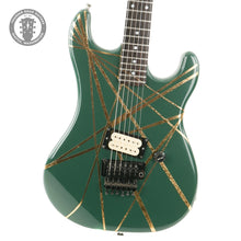 Load image into Gallery viewer, 1980s Kramer American Baretta Refin Green With Added Gold Stripes
