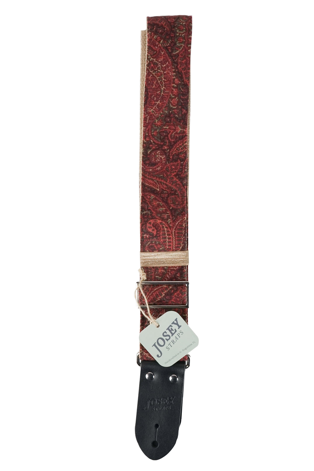 New Josey Straps Guitar Strap - Cardinal Cotton