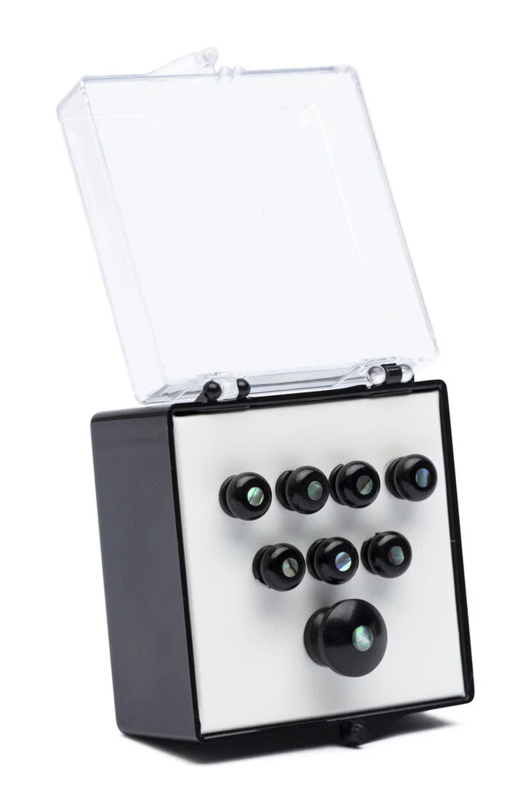 Martin Pearl Inlaid Bridge & Endpins (Ebony)