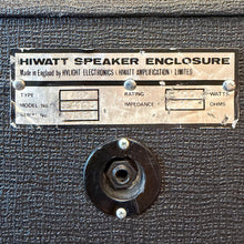 Load image into Gallery viewer, Vintage Hiwatt 4x12 SE4123 Checkered Cloth Cabinet w/ Fane Speakers
