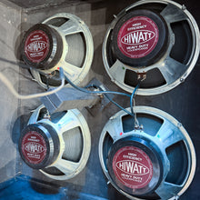 Load image into Gallery viewer, Vintage Hiwatt 4x12 SE4123 Checkered Cloth Cabinet w/ Fane Speakers
