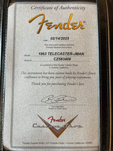 Load image into Gallery viewer, New Fender Custom Shop 1963 Telecaster Journeyman Relic Aged Olympic White
