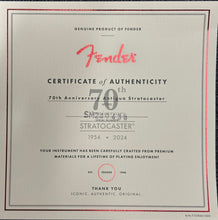 Load image into Gallery viewer, 2024 Fender 70th Anniversary Antigua Stratocaster Antigua #0438
