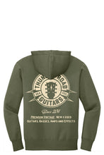 Load image into Gallery viewer, Thunder Road Guitars WS Zip Up Hoodie Olive Green
