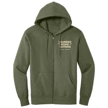 Load image into Gallery viewer, Thunder Road Guitars WS Zip Up Hoodie Olive Green
