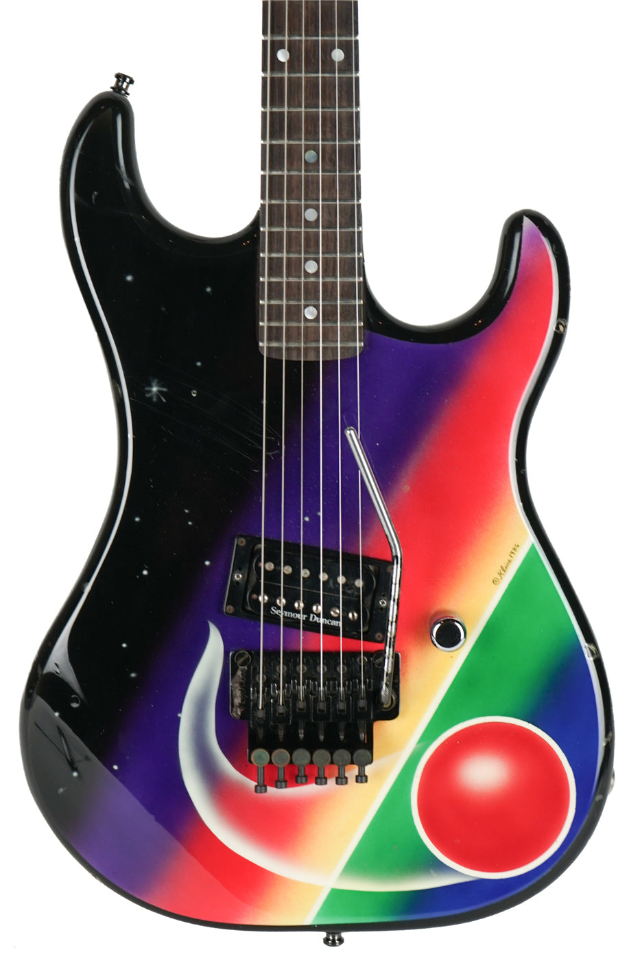 1980's Kramer Baretta USA Kline Fantasy Series Galactic Rainbow Graphic