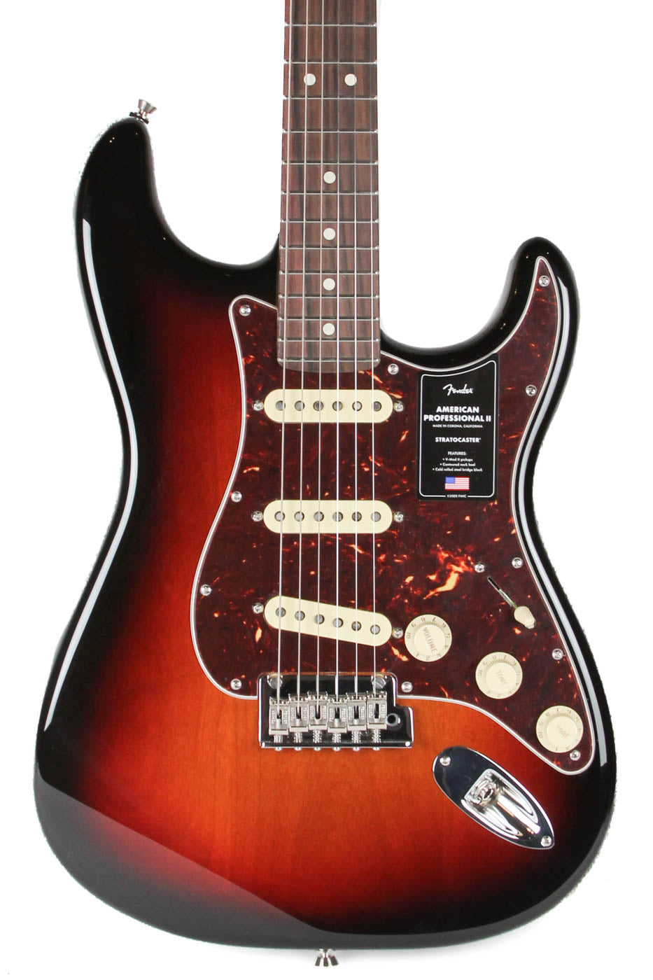 New Fender American Professional II Stratocaster Sunburst